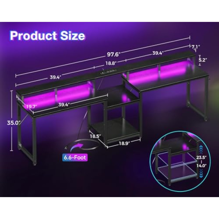 İki kişi için tasarlanmış oyun - Desk Setup L Shaped incelemesi ve fiyatı