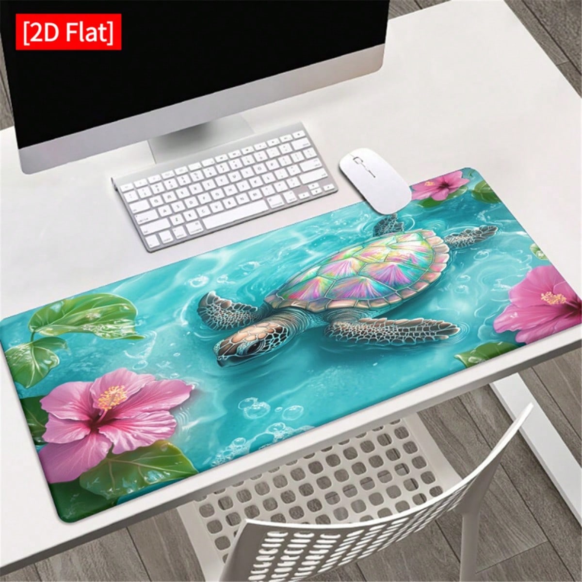 [2D Düz]1 adet Deniz ve Hibisk - Desk Setup Pc And Laptop incelemesi ve fiyatı