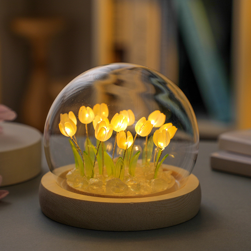 El yapımı lale gece Lght el ya - Desk Setup Lamp incelemesi ve fiyatı