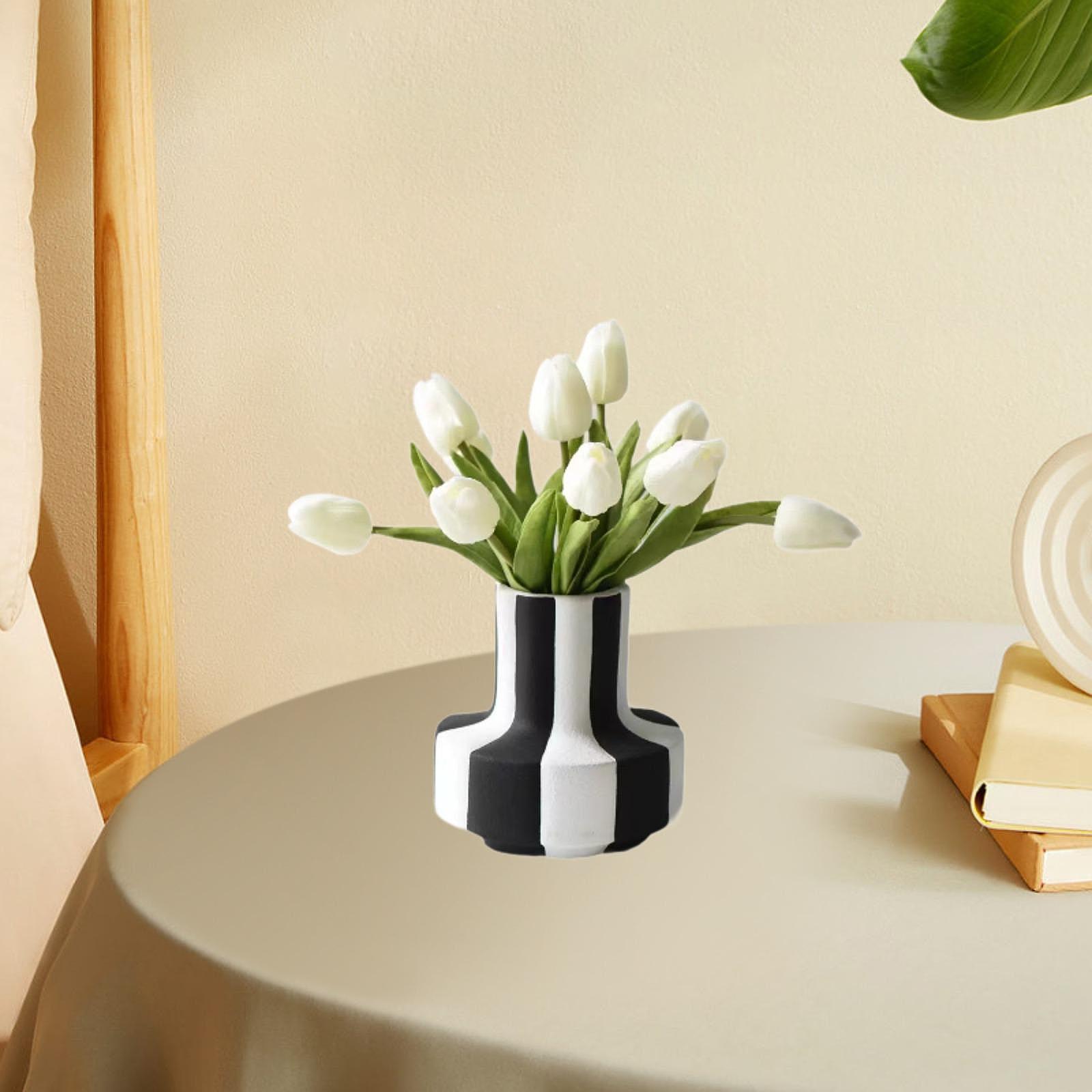 Zarif Siyah Beyaz Çizgili Saks - Desk Setup Minimalist incelemesi ve fiyatı